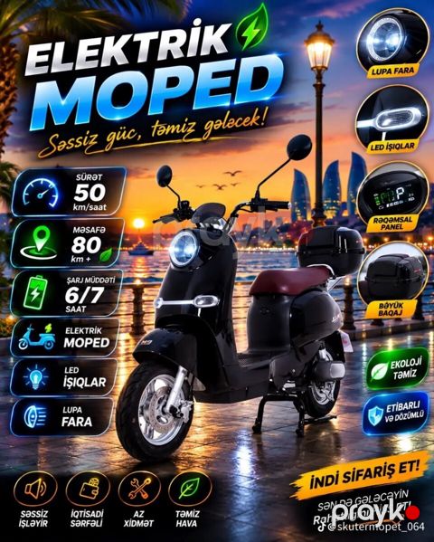 Elektirikli skuter İ-Bike M6, 2025 il — Bakı