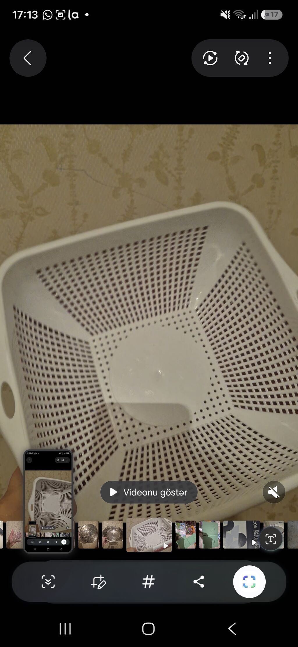 Mətbəx üçün plastik ikili süzgəc seti - ağ və çəhrayı — Qablar və mətbəx əşyaları, Bakı