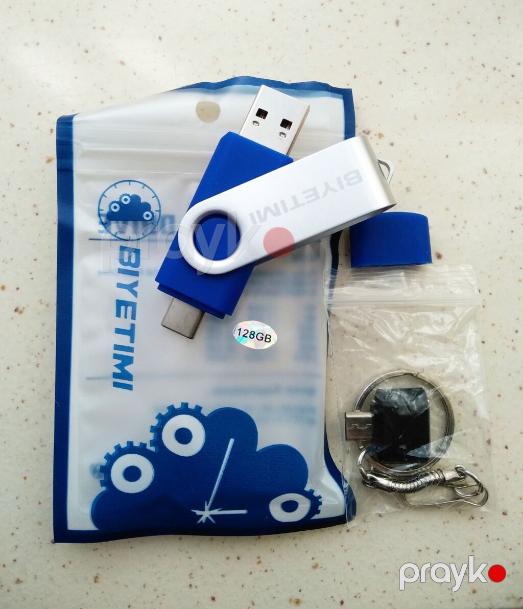 Flash card otg 128 GB TupeC + USB — USB fləş yaddaş, Bakı (3)