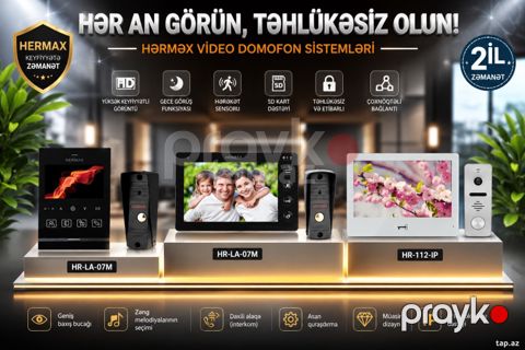 Hermax və Slinex domofonları — Bakı