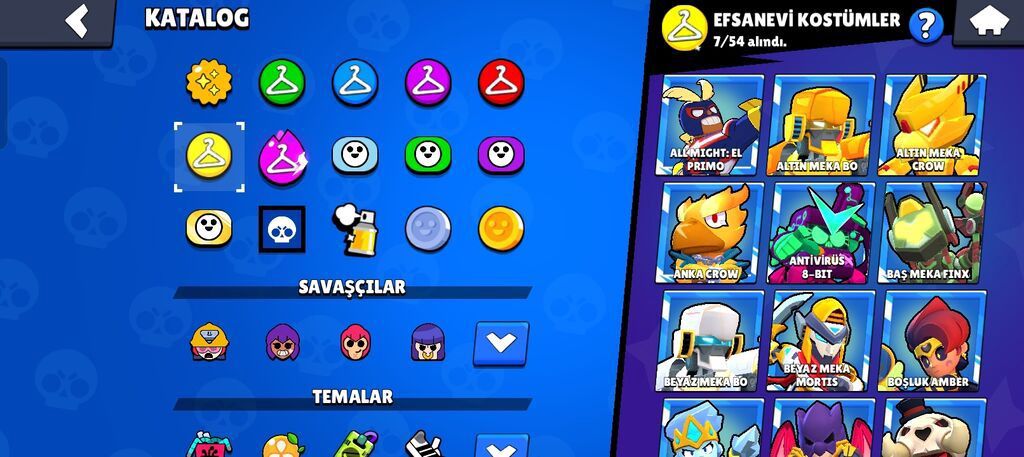 Brawl Stars oyunu üçün inkişaf etmiş hesab - Kupa yolu: 100.002 — Sikkələr, Qəbələ (9)