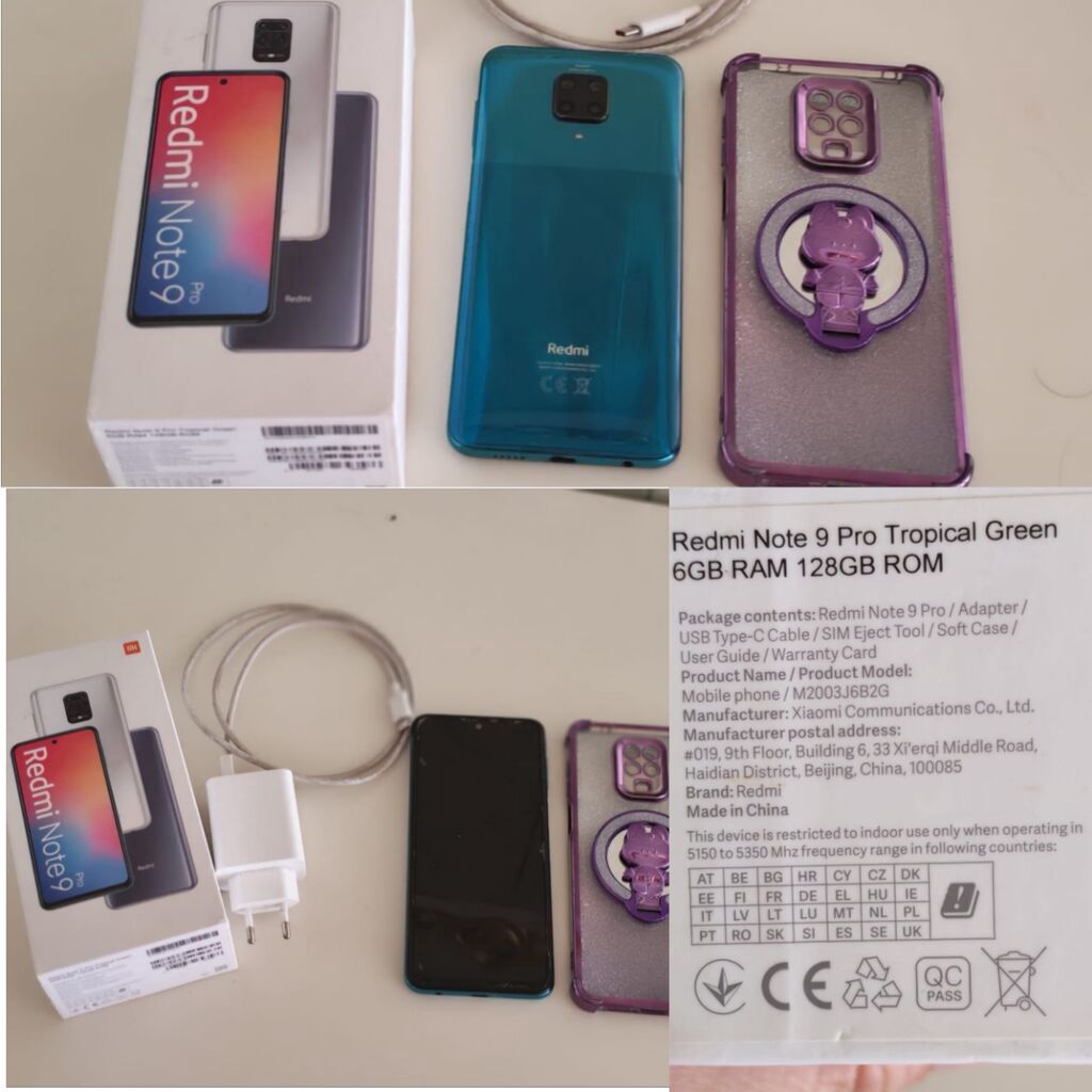 Redmi Note 9 Pro, 128 GB, rəng - Yaşıl, Zəmanət