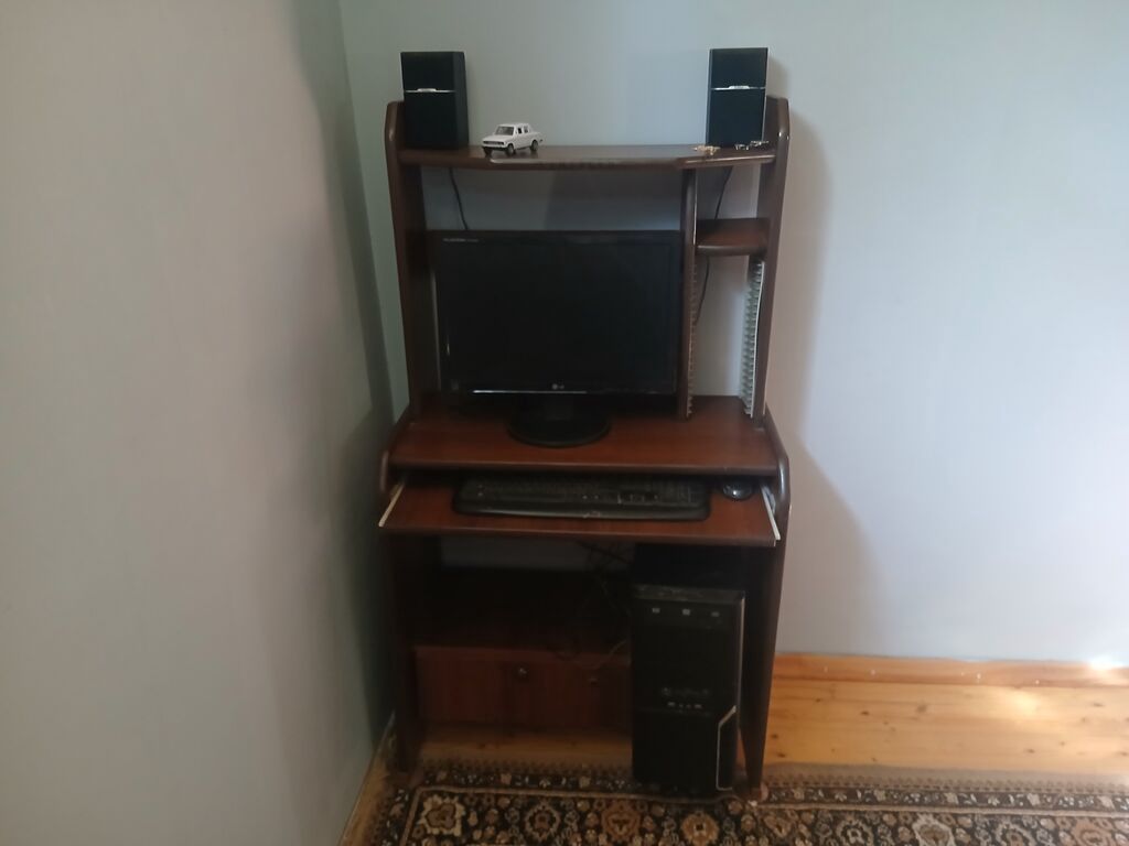 Künc masa, Polkalı, Siyirməli, MDF, Zəmanətsiz, Kredit yoxdur — Mebel, Bakı