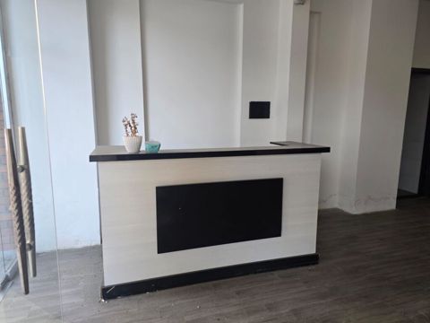 Modern resepsiyon masası, ofis mebeli