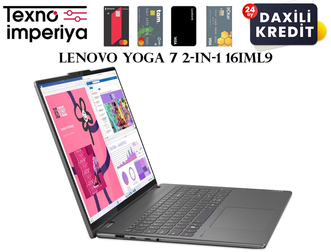Lenovo Yoga 7 2-in-1 16IML9 83DL0002US — Noutbuklar, Bakı (7)