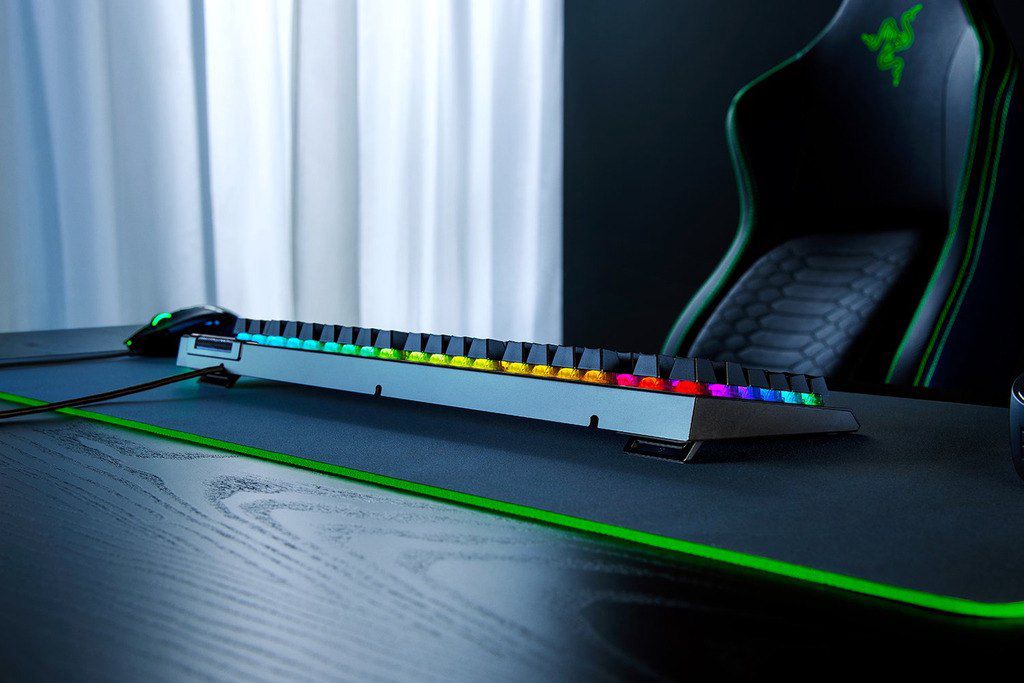 Oyun klaviaturası "Razer Keyboard mechanical BlackWidow V4 X 110key, Green Switch" — Elektronika, Bakı (4)