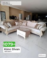 Künc Divan – 300×200 sm • Klassik dizaynlı, oyma dekorlu və kapitone — Ürünler