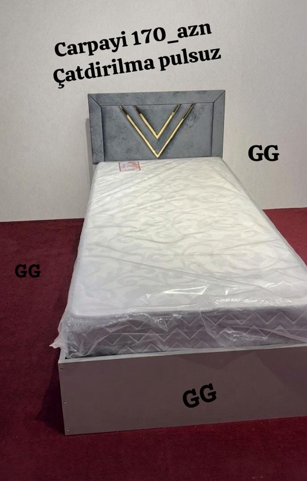 Yeni ve Sifarişle Çarpayi 170 azn Matras hediyye 🎁 Ölçü 2/90 Rəng — Mebel, Bakı