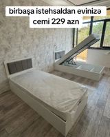 Yeni, Təknəfərlik çarpayı, Bazalı, Matras ilə — Jale_Mebel — Мебель