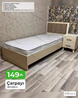 Tək nəfərlik çarpayı – 90×200 sm - Mexanizm: Açılmayan, bazasız - — Mebel