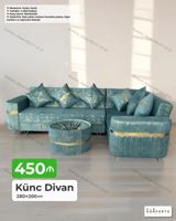 Künc divan – 280×200 sm Rəng: Seçim imkanı mövcuddur Mexanizm — Mebel