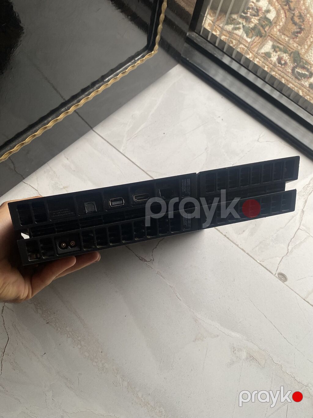 Sony PlayStation 4 (PS4) – original “Fat” model, qara rəng. Komplekt — Oyun konsolları, Şəmkir (2)