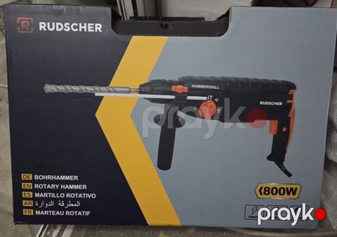 RUDSCHER Rotary Hammer – 800W - Guc: 800W - Funksiyalar: zərbəli — Bakı