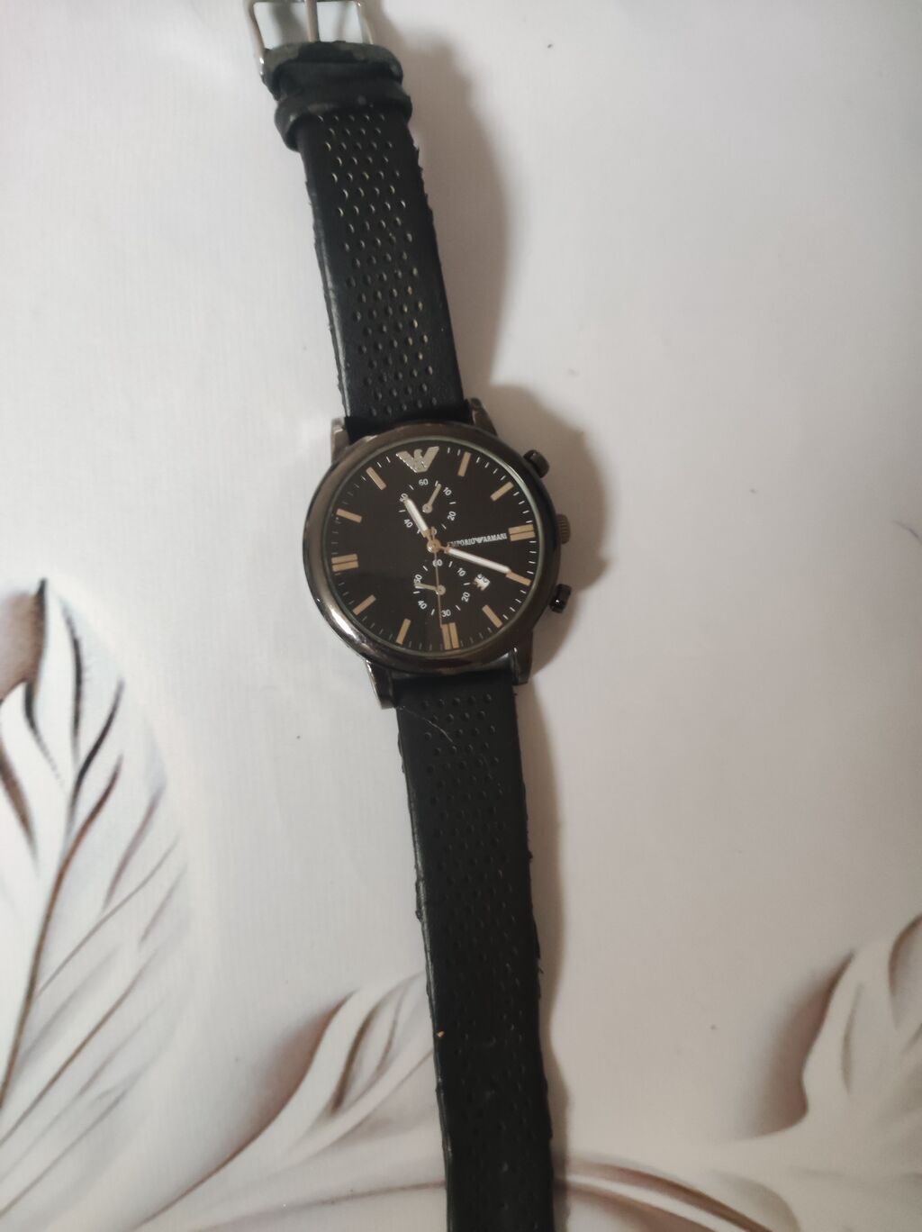 Emporio Armani Orjinal kişi qol saatı (Xronoqraf) İtaliya brendi — Qol saatları, Bərdə