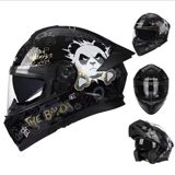 Moto dəbilqə – “THE PANDA” dizaynı - Tip: Tam üzlü/flip-up (çənə — Motorcycle gear