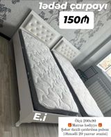 Tək nəfərlik çarpayı – 150 AZN • Ölçü: 200×90 • Matras hədiyyə • — Мебель