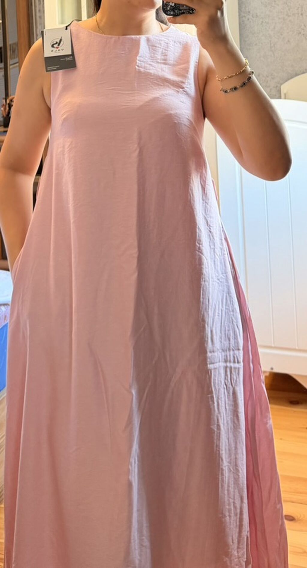 Məhsul: Uzun, açıq-çəhrayı rəngli yay donu - Model: Maxi uzunluqda — Şəxsi əşyalar, Masazır (2)