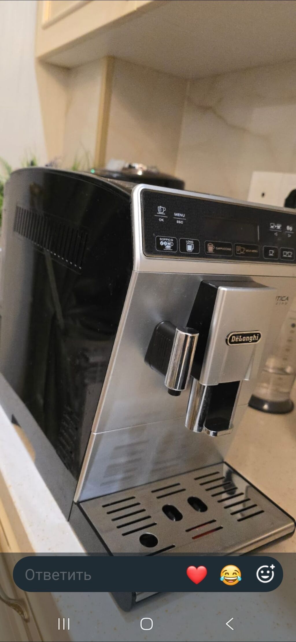 Kofe aparatl. *SEVA XİRDALAN* DeLonghi Autentica markalı kofe aparatı — Mallar, Bakı (5)