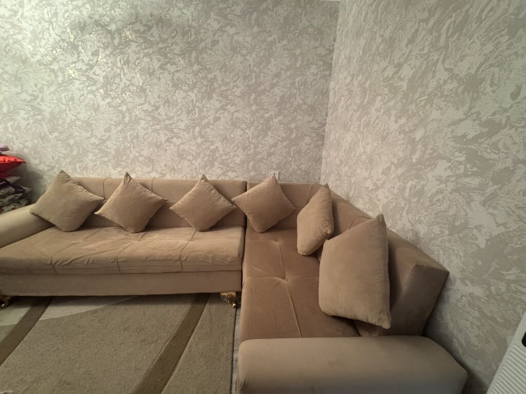 İşlənmiş, Künc divan, Divan, Bazalı, Açılan — Mebel, Göyçay (2)