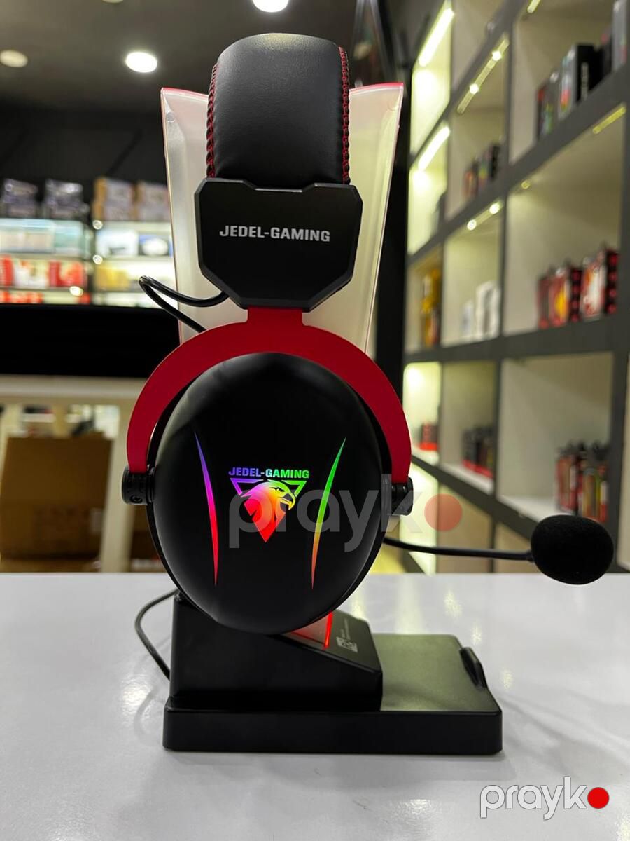 RGB Gaming qulaqlıq Jedel GH564P USB 7.1 Surround BT & 2.4 Wireless — Elektronika, Bakı (6)