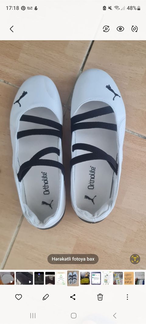Puma qadın balet tipli ayaqqabı az geyilib premyum keyfiyyət 37 razmer