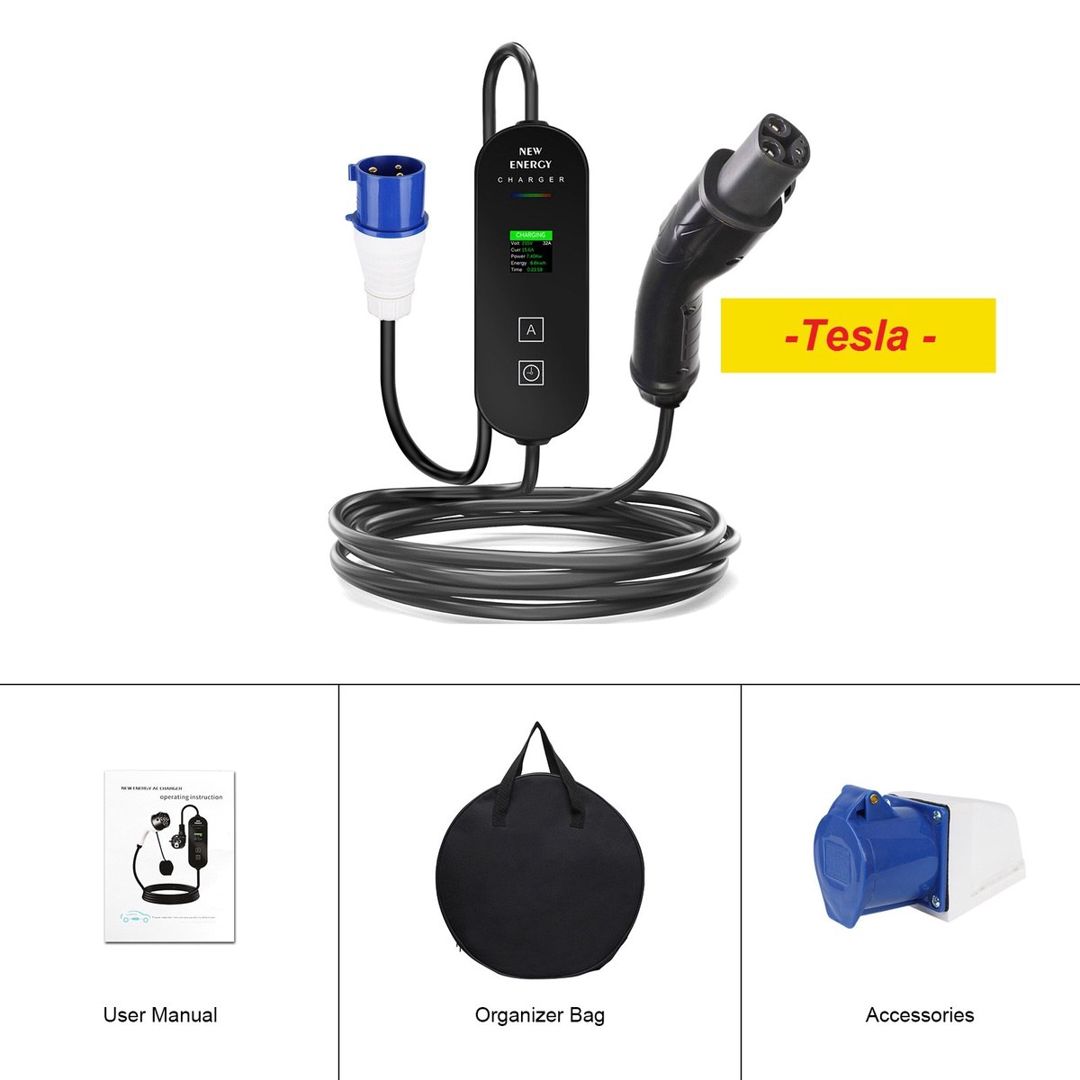 Tesla adapteri 32 Amper (7KW) — Ehtiyat hissələri və aksesuarlar, Bakı (4)
