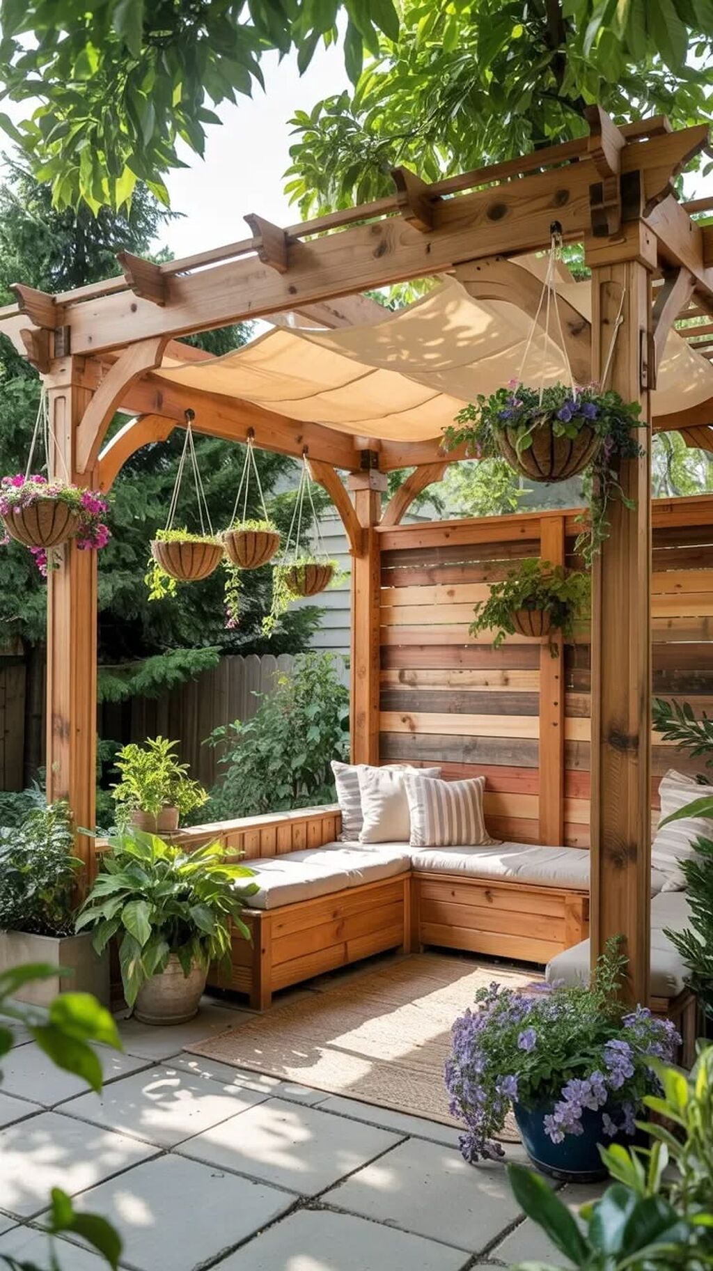 Bağ/pergola qurulumu – taxta konstruksiya və açıq hava istirahət — Mebel, Digah (2)