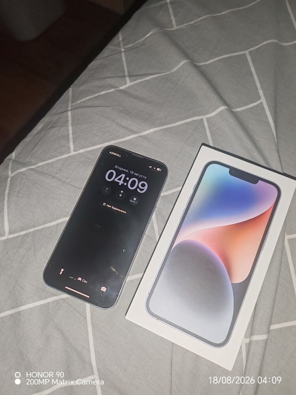 IPhone 14, Mavi, Barmaq izi, Face ID