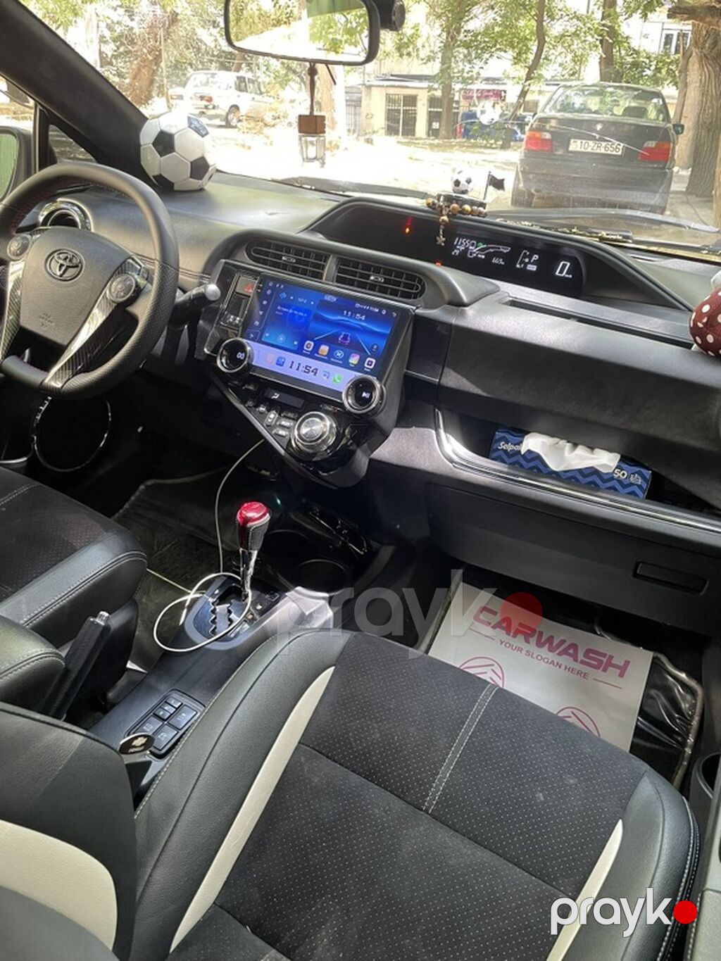 Toyota Aqua (hatchback) – qara rəng - Kompakt hibrid şəhər avtomobili 77-GV-704 — Avto, Bakı (9)
