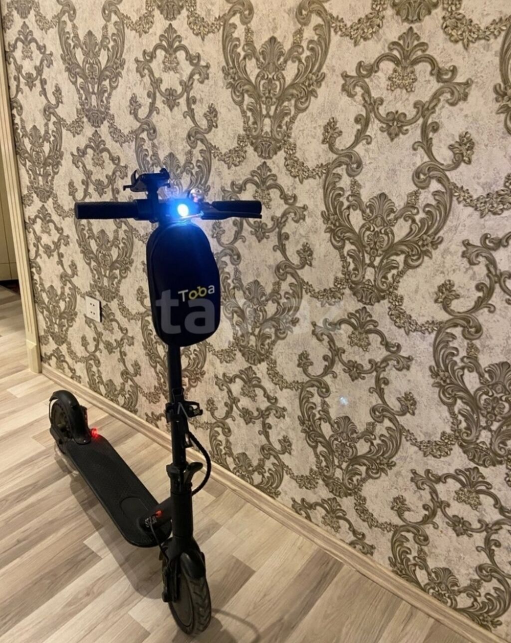 Elektrik skuter – Toba aksessuarları ilə - Rəng: qara - Sükan — Mallar, Bakı (4)