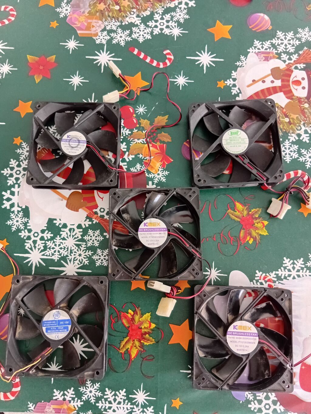 PC soyutma ventilyatorları paketi - Növ: DC brushless fanlar (5 ədəd) — Soyutma sistemləri, Bakı (2)