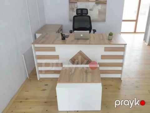 Ofis masası və kreslolar dəsti — yeni, stokda 4 ədəd