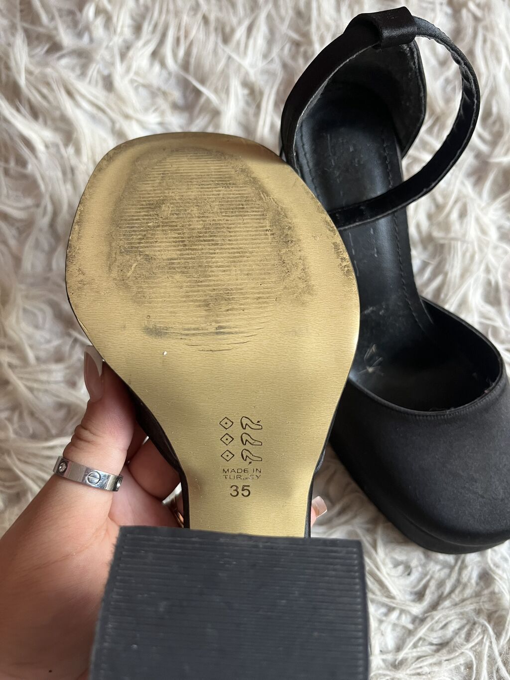Qara rəngli qadın tufliləri - Rəng: Qara -Ölçü:35 -Made in Turkey — Şəxsi əşyalar, Bakı (4)