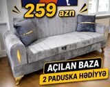 Divan, Yeni, Açılan, Bazalı, Parça, Şəhərdaxili pulsuz çatdırılma — Goods