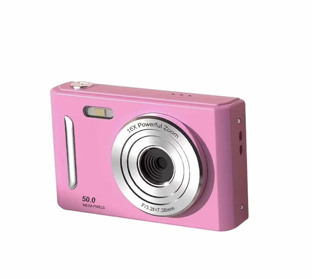 Rəng: çəhrayı Növ: kompakt rəqəmsal fotoaparat Xüsusiyyətlər: - 50.0