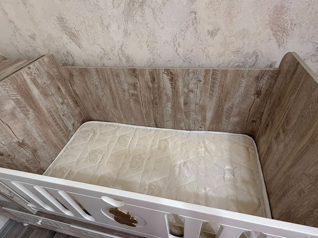 Uşaq beşiyi – çoxfunksiyalı model - Material: MDF/laminat ağac — Mebel, Ceyranbatan (2)