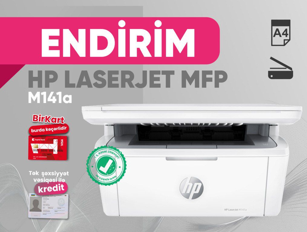 Printer HP LaserJet MFP M141a (7MD73A) — Elektronika, Bakı