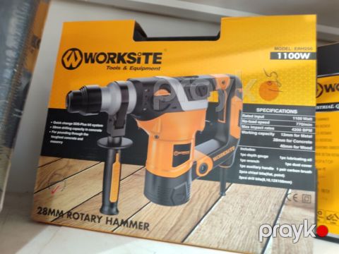 Worksite ERH250 – 28 mm SDS-Plus perforator/rotary hammer — Digah