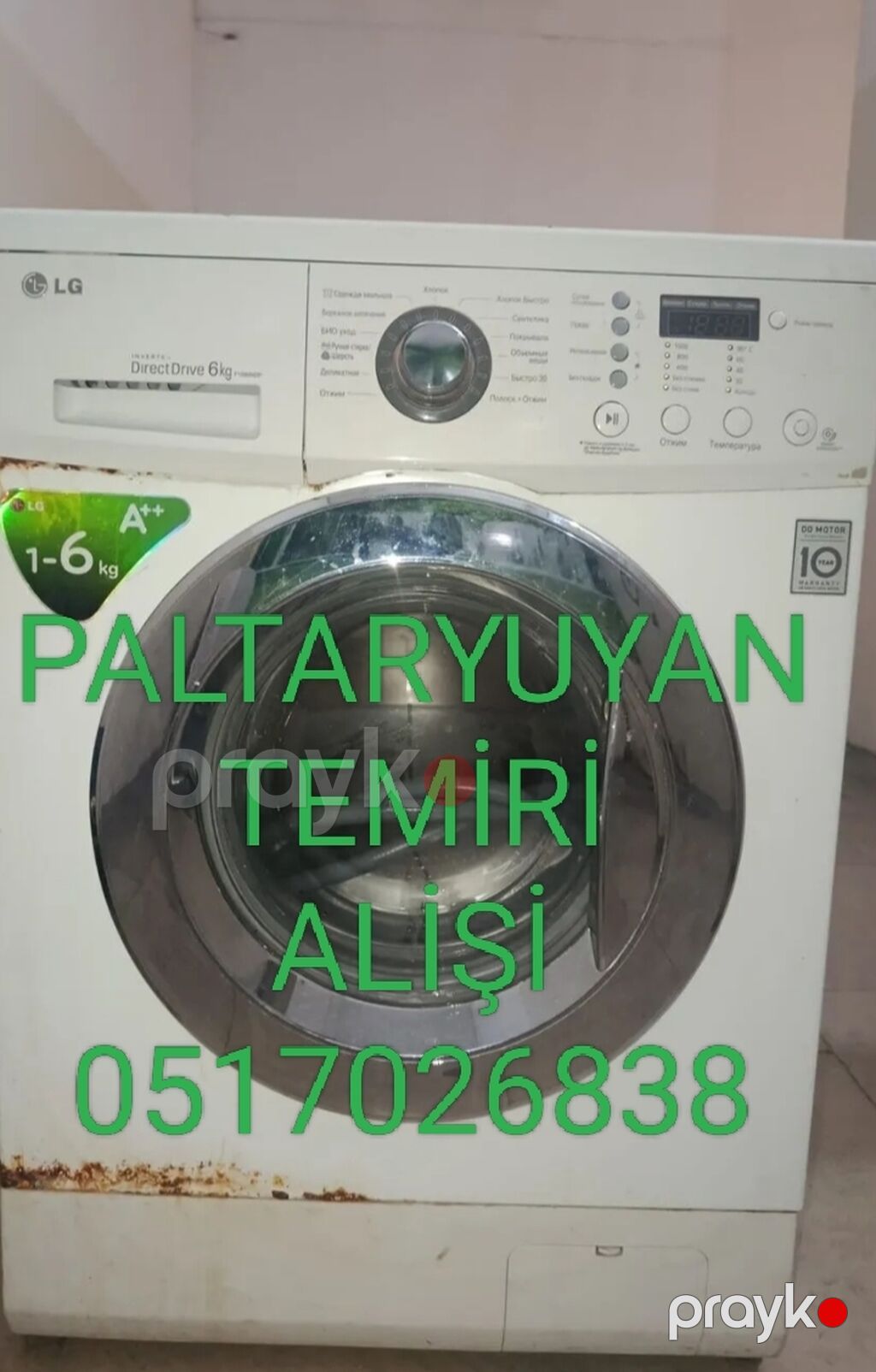 Paltaryuyan maşın Beko, 6 kq, İşlənmiş, Avtomat, Qurutma var, Kredit yoxdur, Ünvandan götürmə, Pulsuz çatdırılma, Ödənişli çatdırılma — Paltaryuyan maşınlar, Bakı