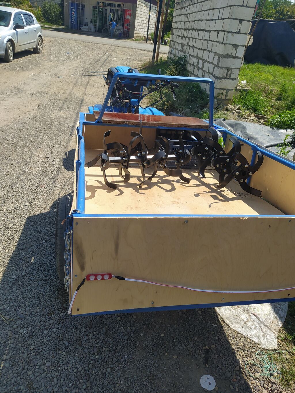 Yük daşıma üçün qoşqulu Mini Matablok islenmeyib 25at gücü boş boşuna — Motobloklar, Qazax (10)