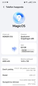 Honor X7d, 256 GB, rəng - Qara — Honor