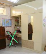 Uşaq/yeniyetmə otağı üçün modul mebel dəsti Tərkibi: - Geniş 3 qapılı — Mallar