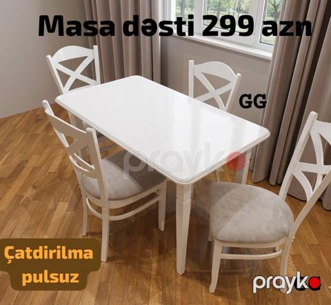 Yeni və Sifarislə Masa dəsti 299_azn Ölçü 1.20/70 Rəng secimi var — Ucar