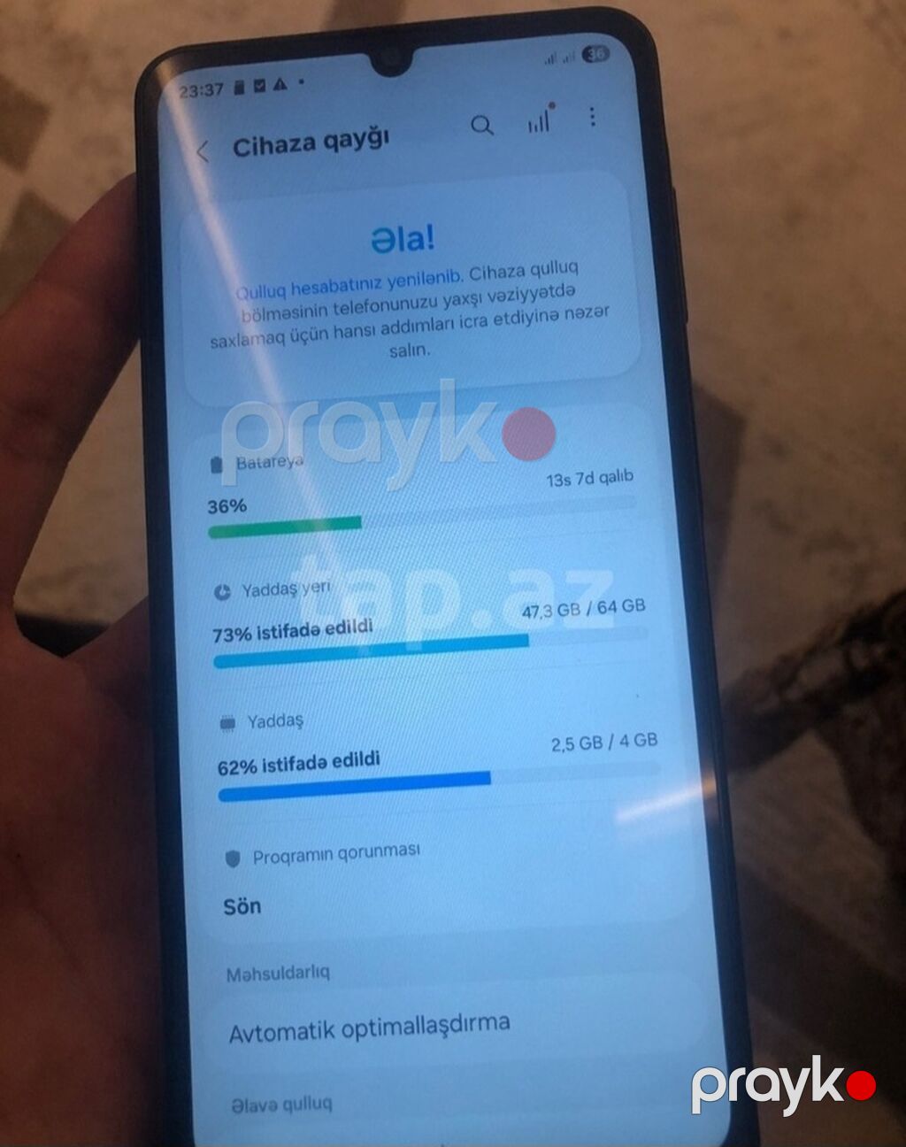 Samsung Galaxy A14, 64 GB, rəng - Boz, Barmaq izi — Samsung, Bakı (3)