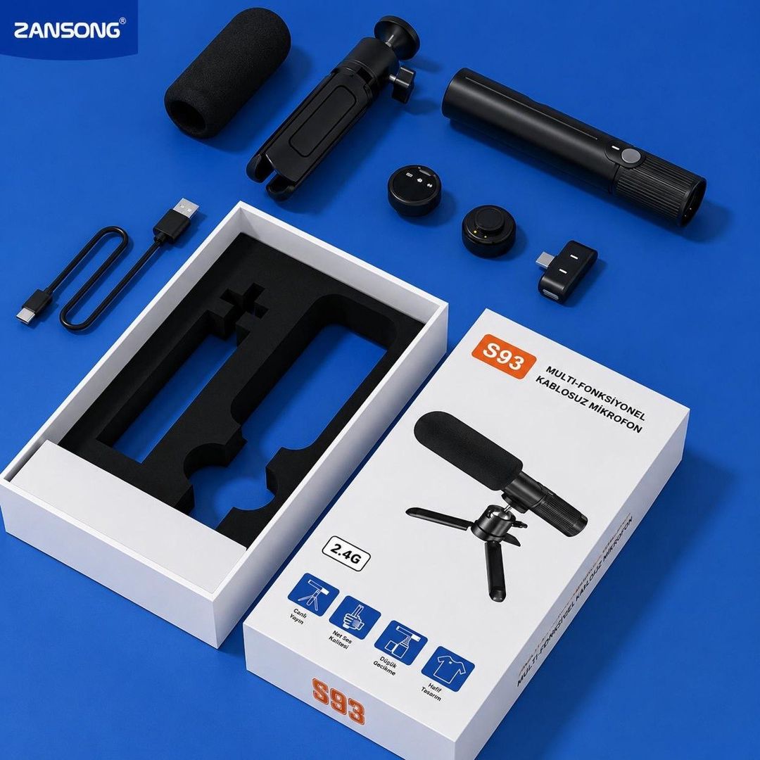 Simsiz mikrofon dəsti ZANSONG S93 — Elektronika, Bakı (3)