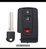 Toyota Prius 3 düyməli açar korpusu — Spare Parts & Accessories