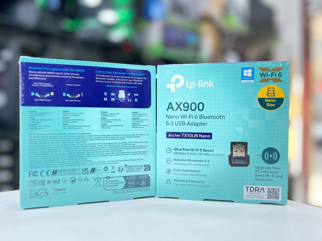 TP-Link AX900 Nano Wi-Fi 6 Bluetooth 5.3 USB — Şəbəkə və server avadanlığı, Bakı (2)