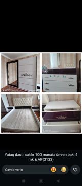 077 613 12 74 Yataq dəsti Komplekt: - İkiqat çarpayı – yumşaq — Furniture