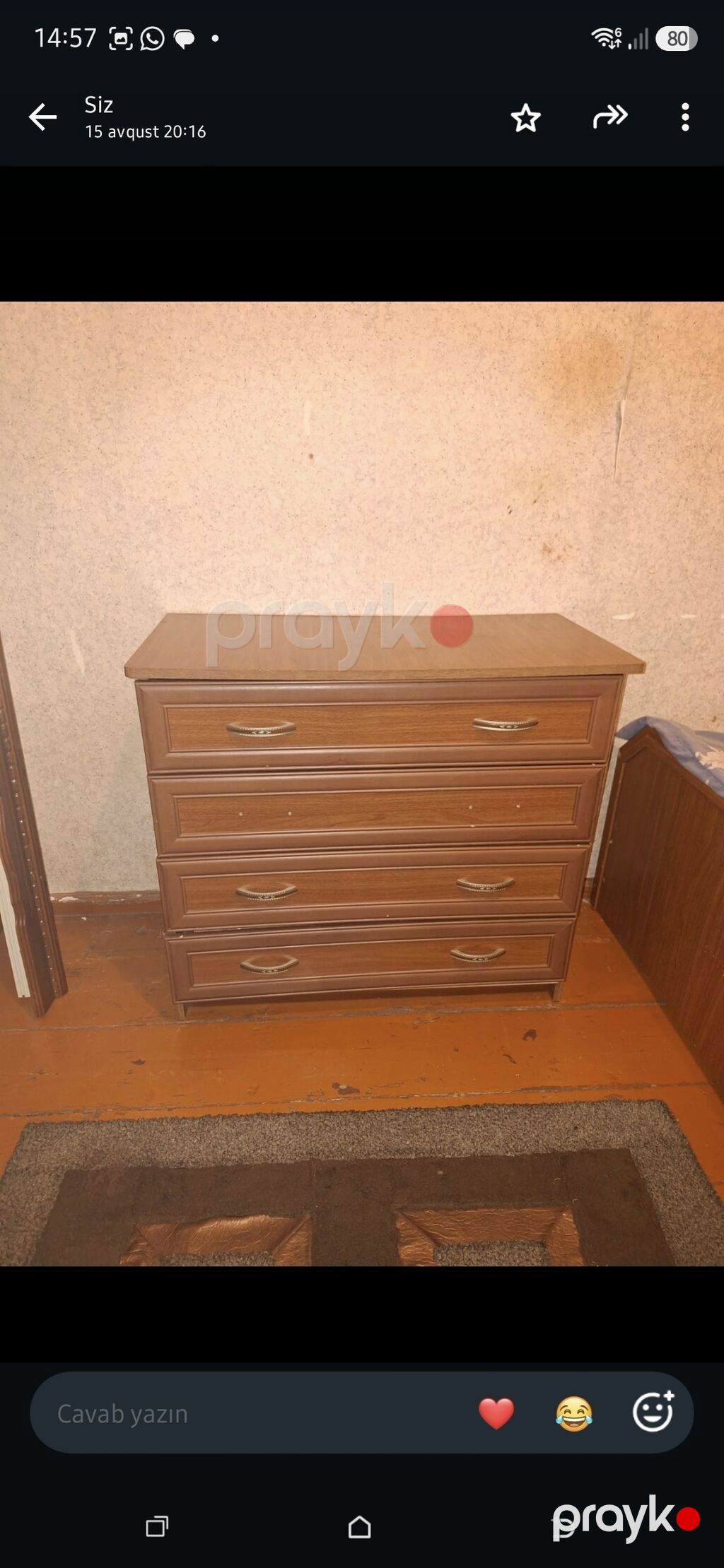 İkinəfərlik çarpayı, İşlənmiş — Mebel, Bakı (5)