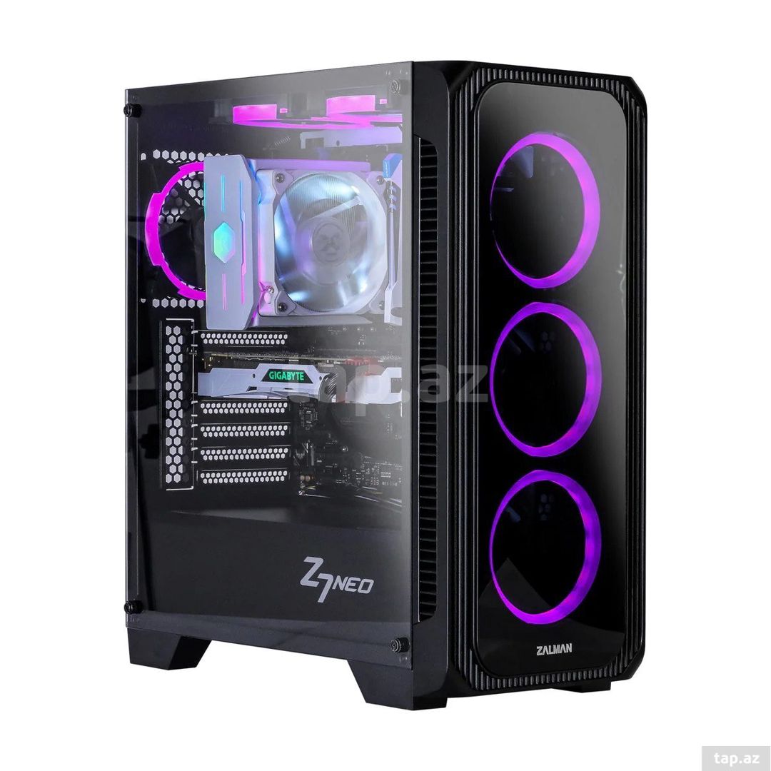 Gaming PC i5-14400F RTX 5060 8GB + Monitor 240HZ — Masaüstü kompüterlər, Bakı